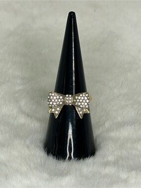 JUICY COUTURE PAVE BOW RING